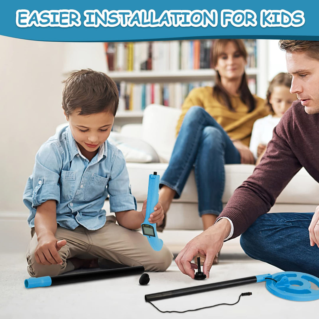 Metalldetektor Kinder azurblau mit LCD-Display, 46–96 cm - Bild 6
