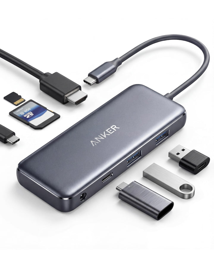 USB-C Hub 7-in-1 mit 4K HDMI, SD-Karte &amp; 85W Power Delivery