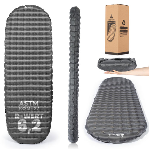 Camping Luftmatratze 8 cm dick R-Wert 6,2 für alle Jahreszeiten