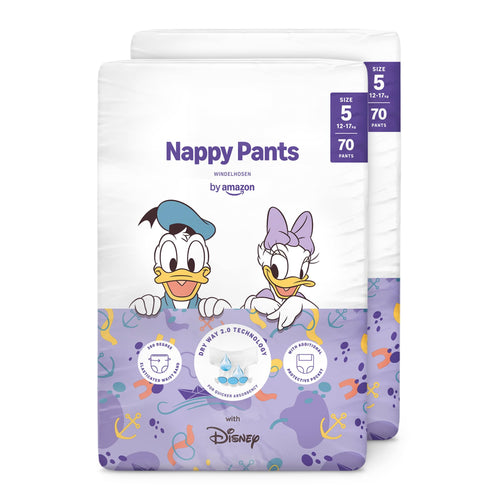 Windelhosen Grösse 5 Disney-Motiv 140 Stück 12-17 kg Nässeanzeige
