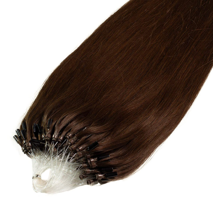 Microring Extensions Echthaar glatt 50 Strähnen 40cm dunkelblond-gold
