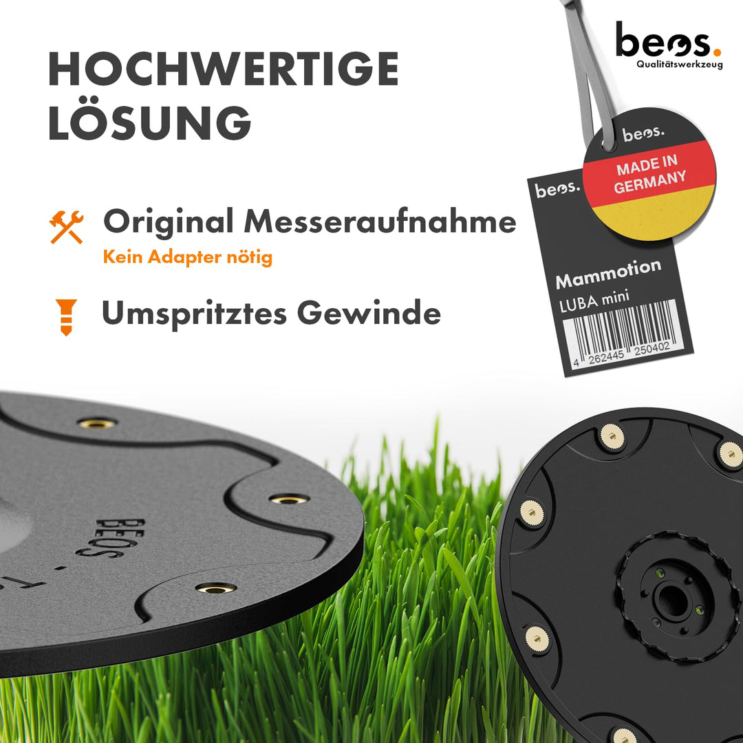 Messerteller 8-fach für Mähroboter LUBA mini aus GFK-Polypropylen - Bild 4