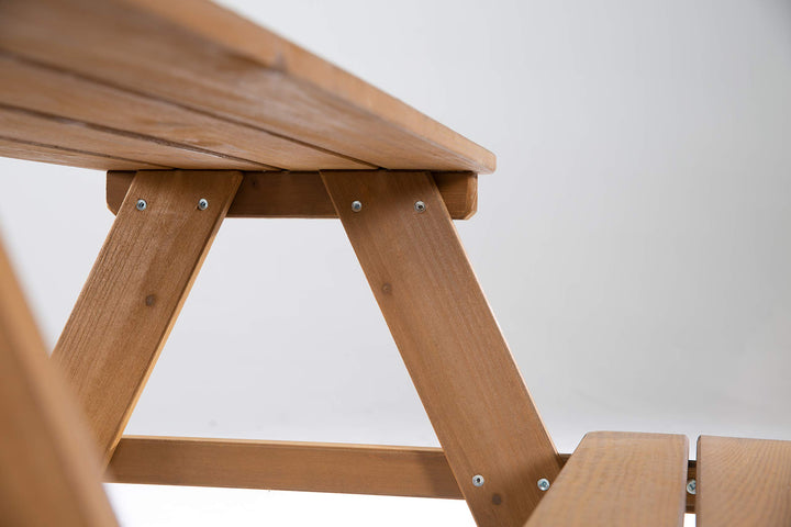 Kinder-Sitzgruppe Massivholz Teak-Optik 4 Plätze für Garten &amp; Terrasse - Bild 6