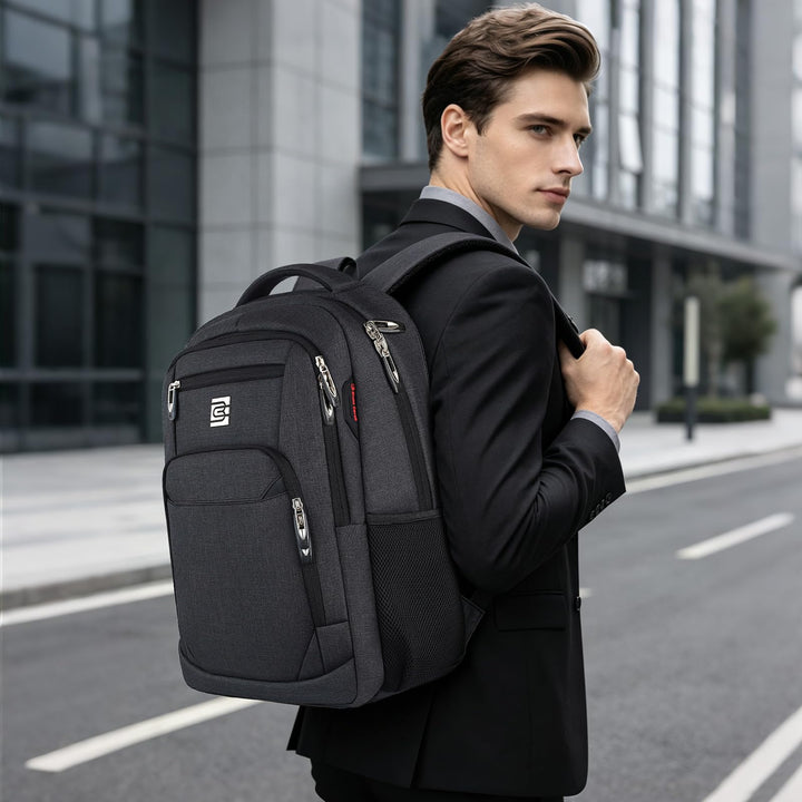 Laptop Rucksack 20 Zoll wasserabweisend 17" Fach 20+ Taschen Reise - Bild 7