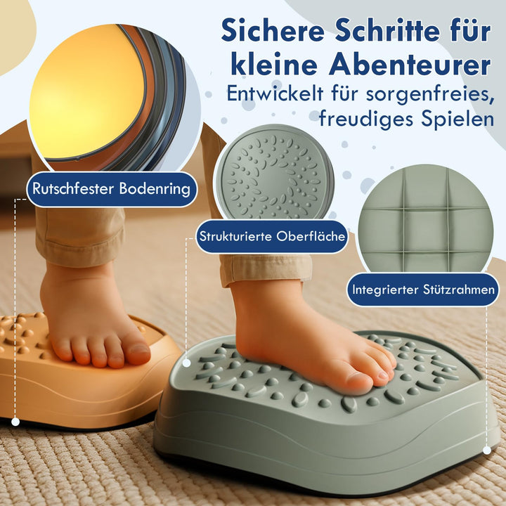 Balanciersteine 9er-Set für Kinder Indoor &amp; Outdoor blau - Bild 2