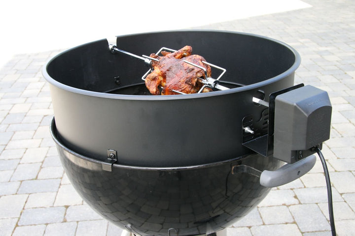 Grillspiess Set Rotisserie fuer Kugelgrill 47 cm mit Motor - Bild 2