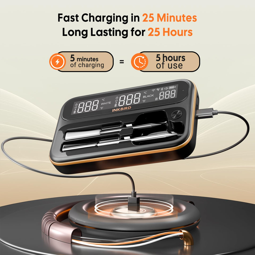 Fleischthermometer Kabellos WiFi Bluetooth 2 Sonden fuer Grill - Bild 7