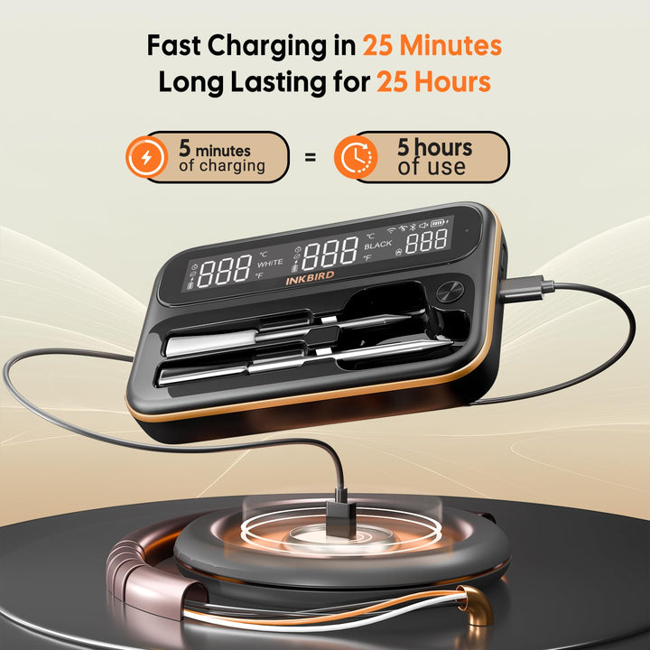 Fleischthermometer Kabellos WiFi Bluetooth 2 Sonden fuer Grill - Bild 7