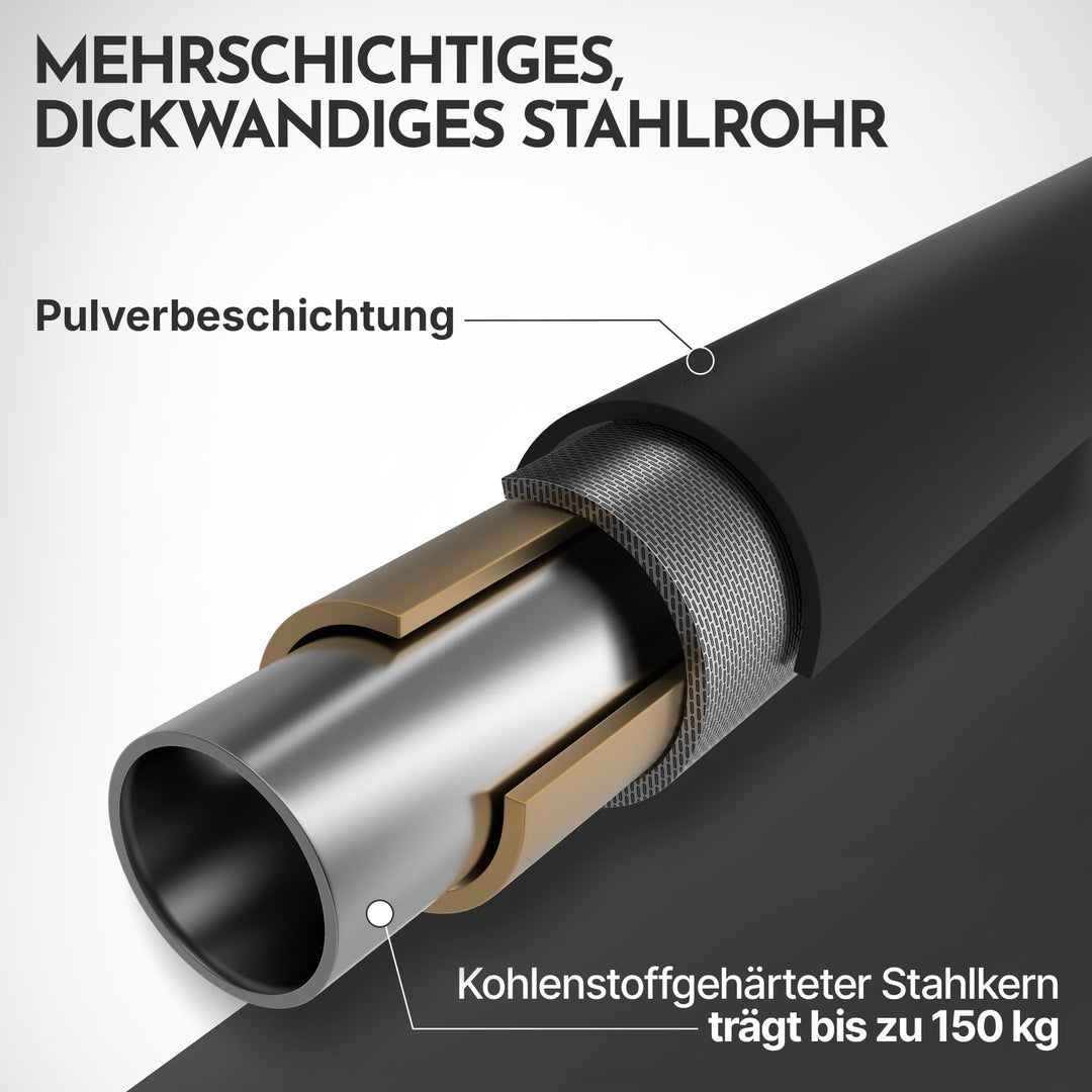 Klimmzugstange Türrahmen ohne Schrauben 150 kg Tragkraft höhenverstellbar - Bild 4