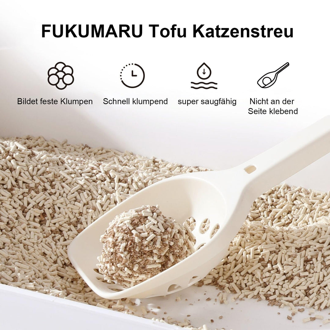 Tofu Katzenstreu Apfelholz-Mix staubfrei 10,8 kg 4er Pack - Bild 3