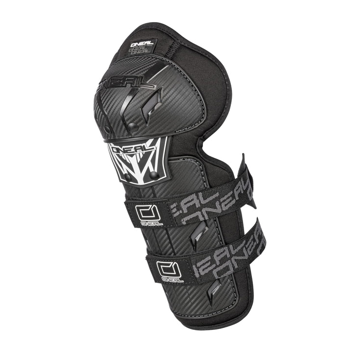 Knieprotektor MTB Downhill Kunststoff Carbon-Optik EN 1621-1
