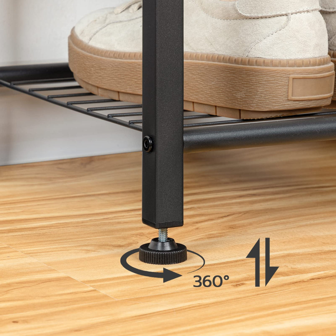 Garderobenständer mit Schuhregal 5 Ebenen Industrie-Design Flur - Bild 6