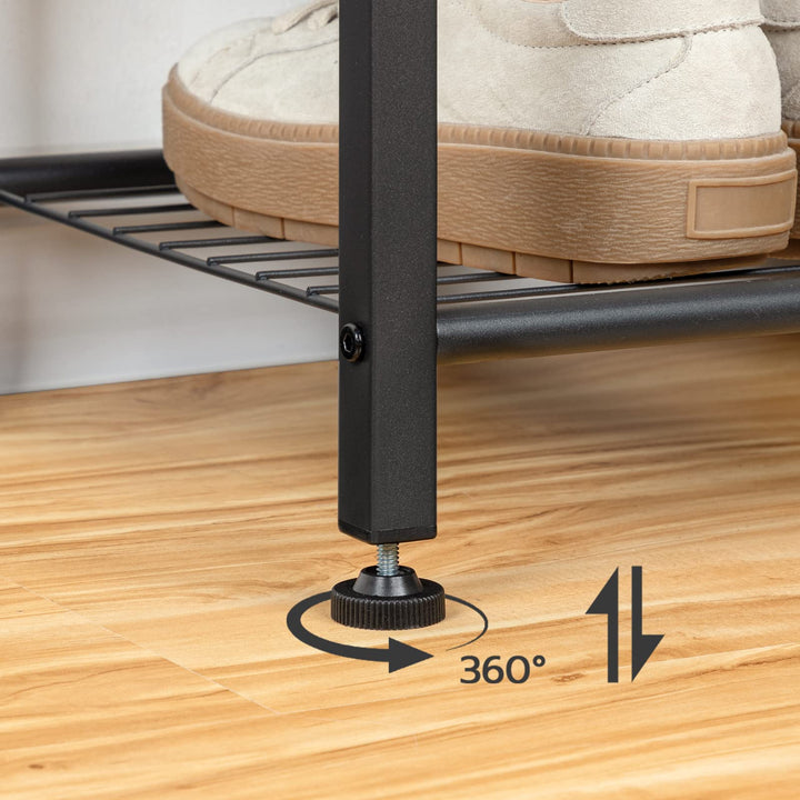 Garderobenständer mit Schuhregal 5 Ebenen Industrie-Design Flur - Bild 6