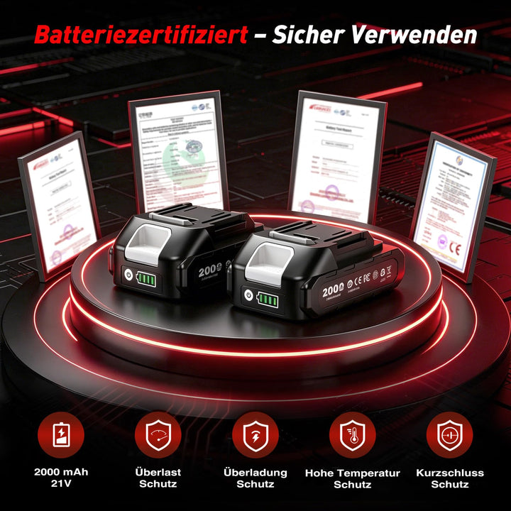 Akku-Exzenterpolierer 6 Zoll kabellos 2x21V mit Tragetasche - Bild 8