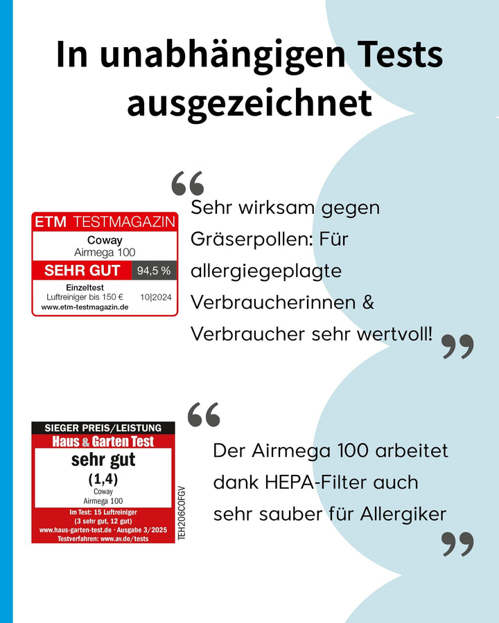Luftreiniger HEPA 51m² mit Schlafmodus und Automatikfunktion - Bild 2