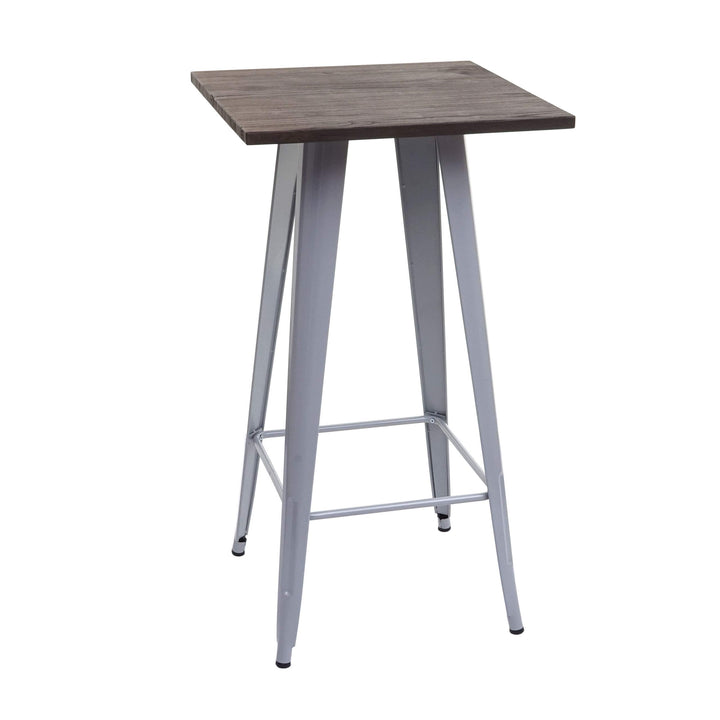 Metallhocker Industriedesign stapelbar 4er-Set, weiss, 46 cm - Bild 8
