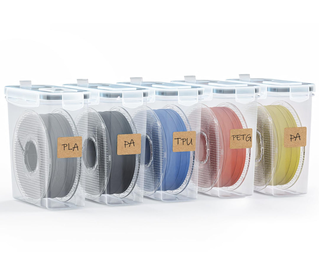 Filament Aufbewahrungsbox 4L wasserdicht 5er-Set mit Trockenmittel