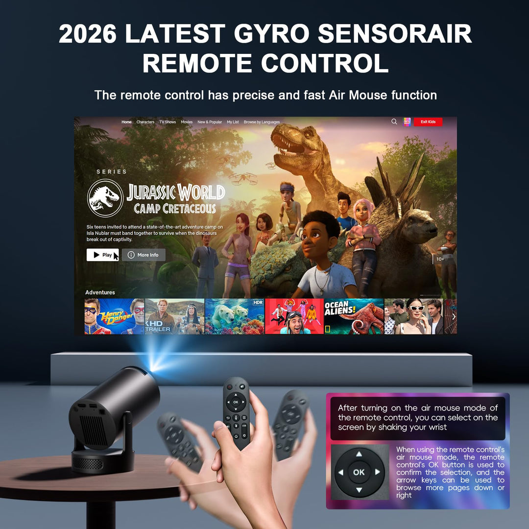 Mini Beamer 1080P Full HD WiFi 6 Bluetooth mit integrierten Apps - Bild 7