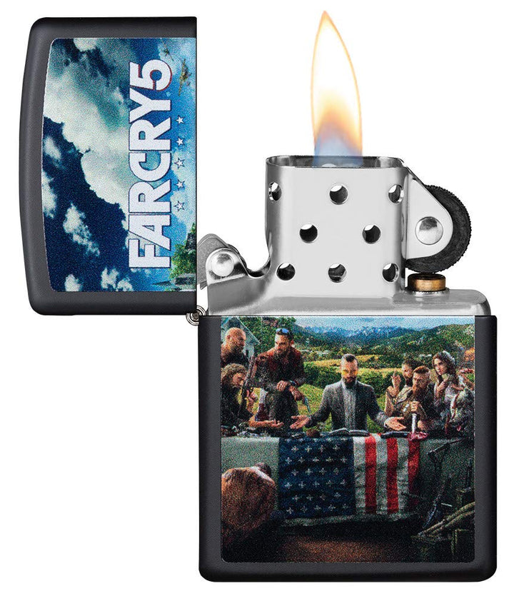 Sturmfeuerzeug Far Cry 5 Black Matte nachfüllbar in Geschenkbox - Bild 3