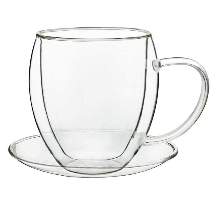Doppelwandige Thermotassen Borosilikatglas 250 ml 6er-Set mit Untertassen - Bild 8