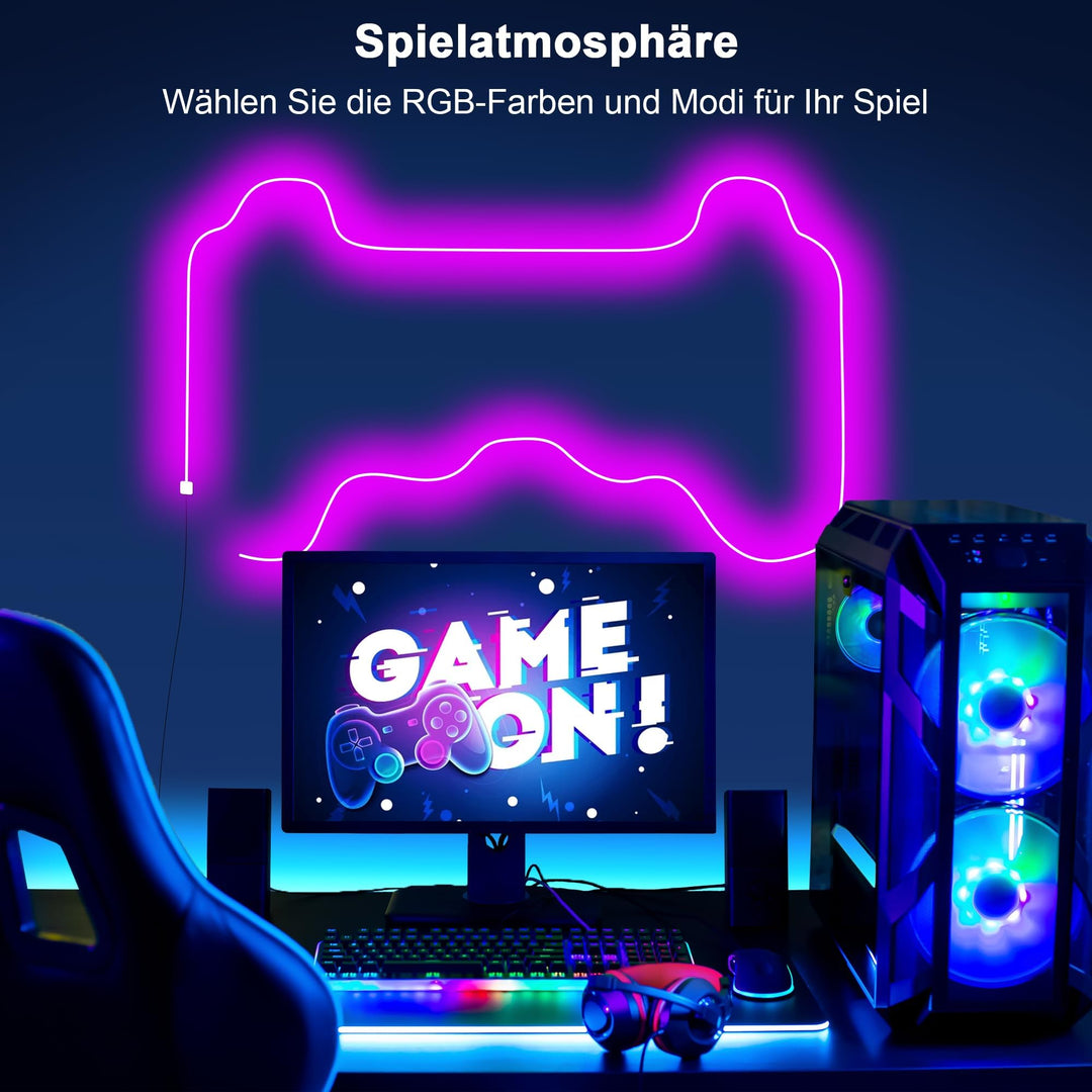 LED Neon Streifen RGB 15 m flexibel mit App &amp; Fernbedienung - Bild 8