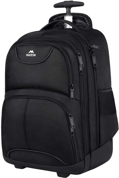 Rollrucksack 2-in-1 mit Teleskopgriff 17 Zoll 36L wasserabweisend