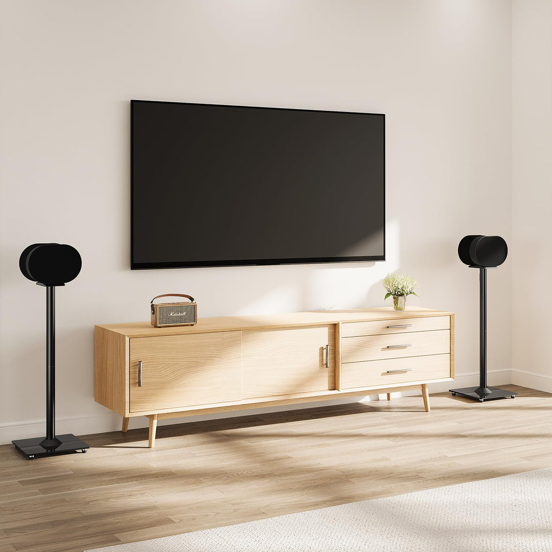 Lautsprecherständer für Sonos Era 300 Stahl/Glas 80,7 cm Schwarz - Bild 8