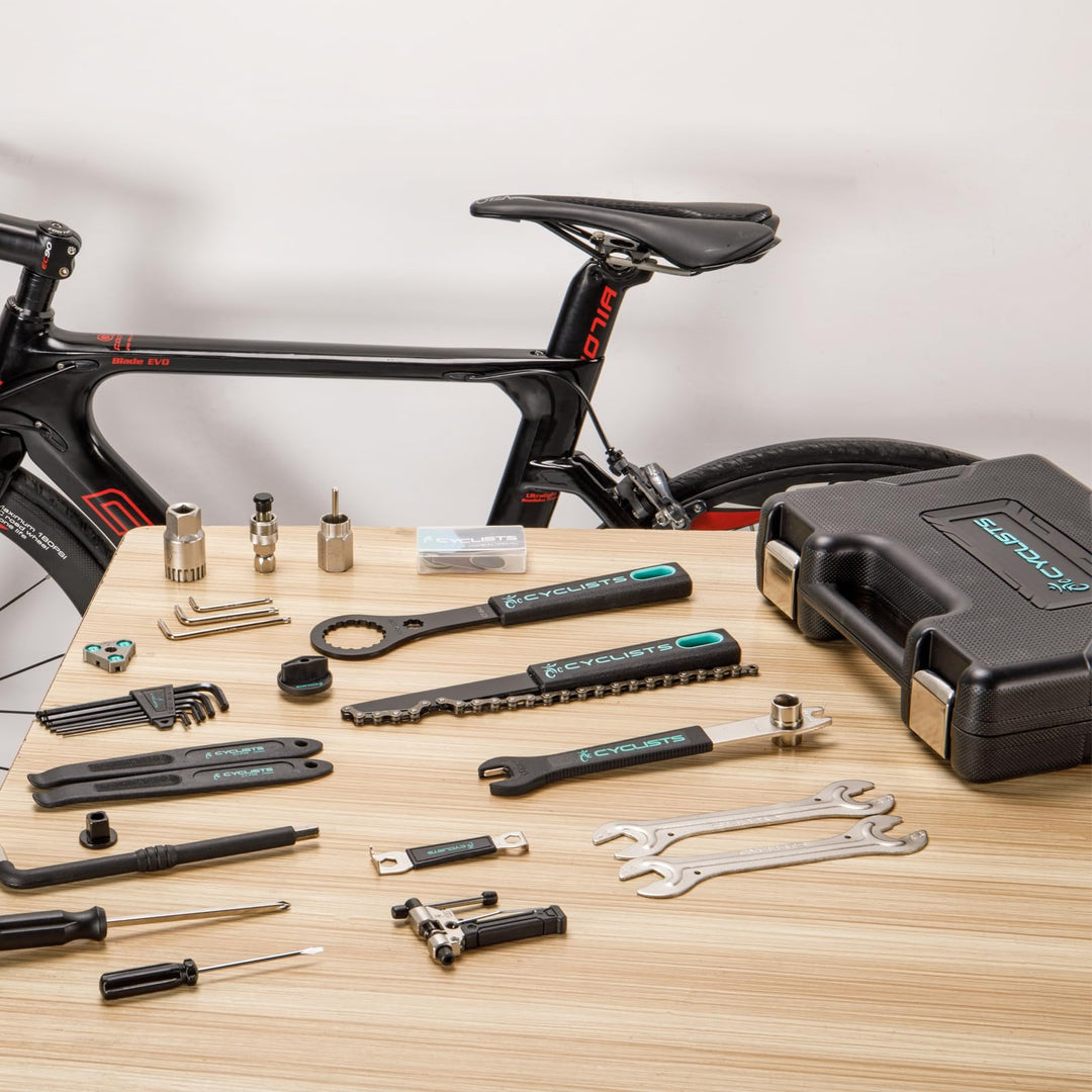 Fahrrad Reparaturset 22-teilig Kohlenstoffstahl im Tragekoffer - Bild 7