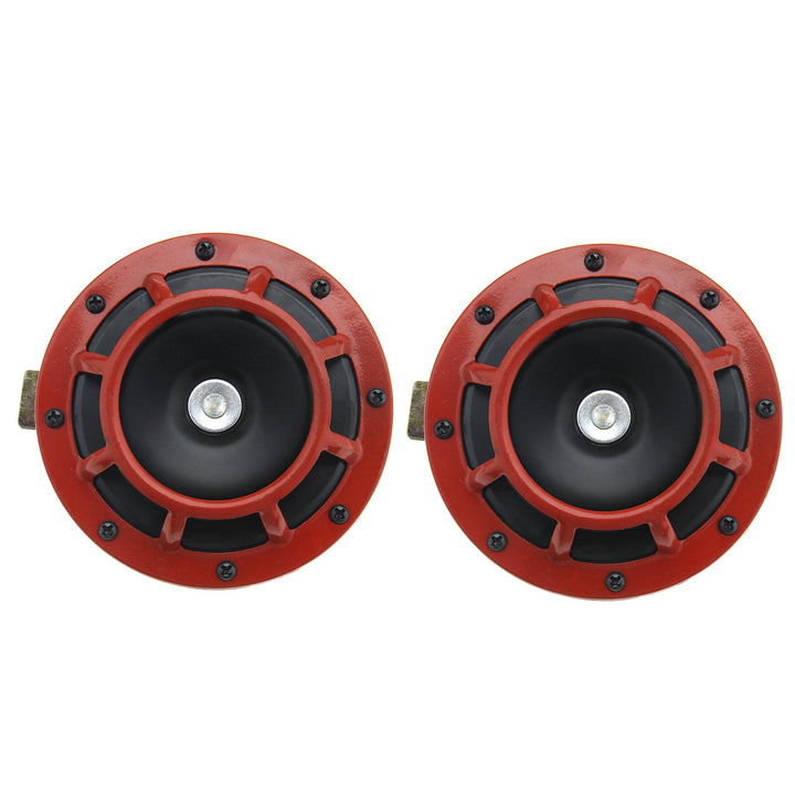 Doppelhorn-Hupe 12V 139 dB Supertone Rot für PKW