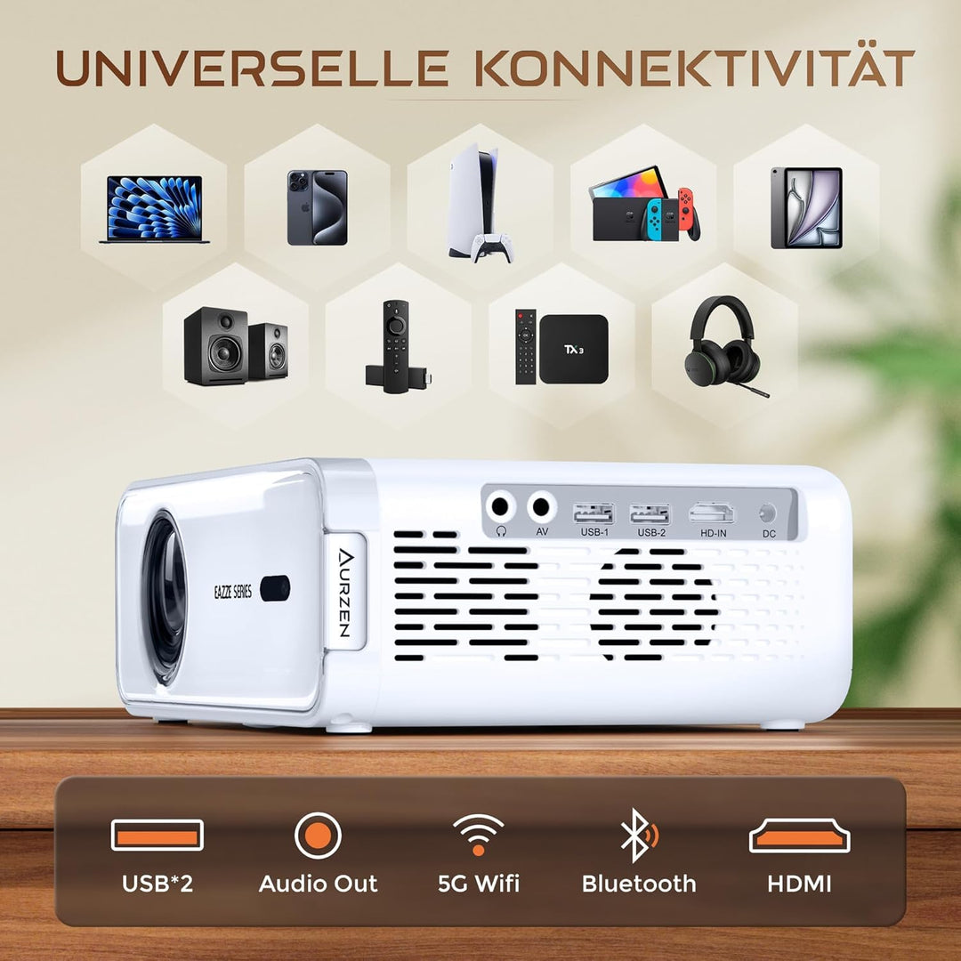 Heimkino Beamer Full HD 1080P mit Netflix, WiFi 6 &amp; Dolby Audio - Bild 8