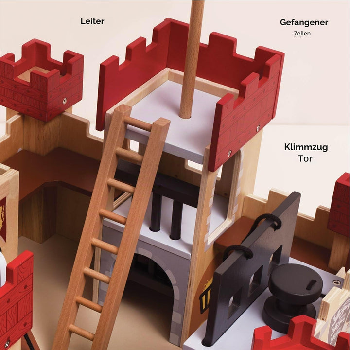 Ritterburg Holz Löwenherz Rollenspiel Schloss für Kinder - Bild 2