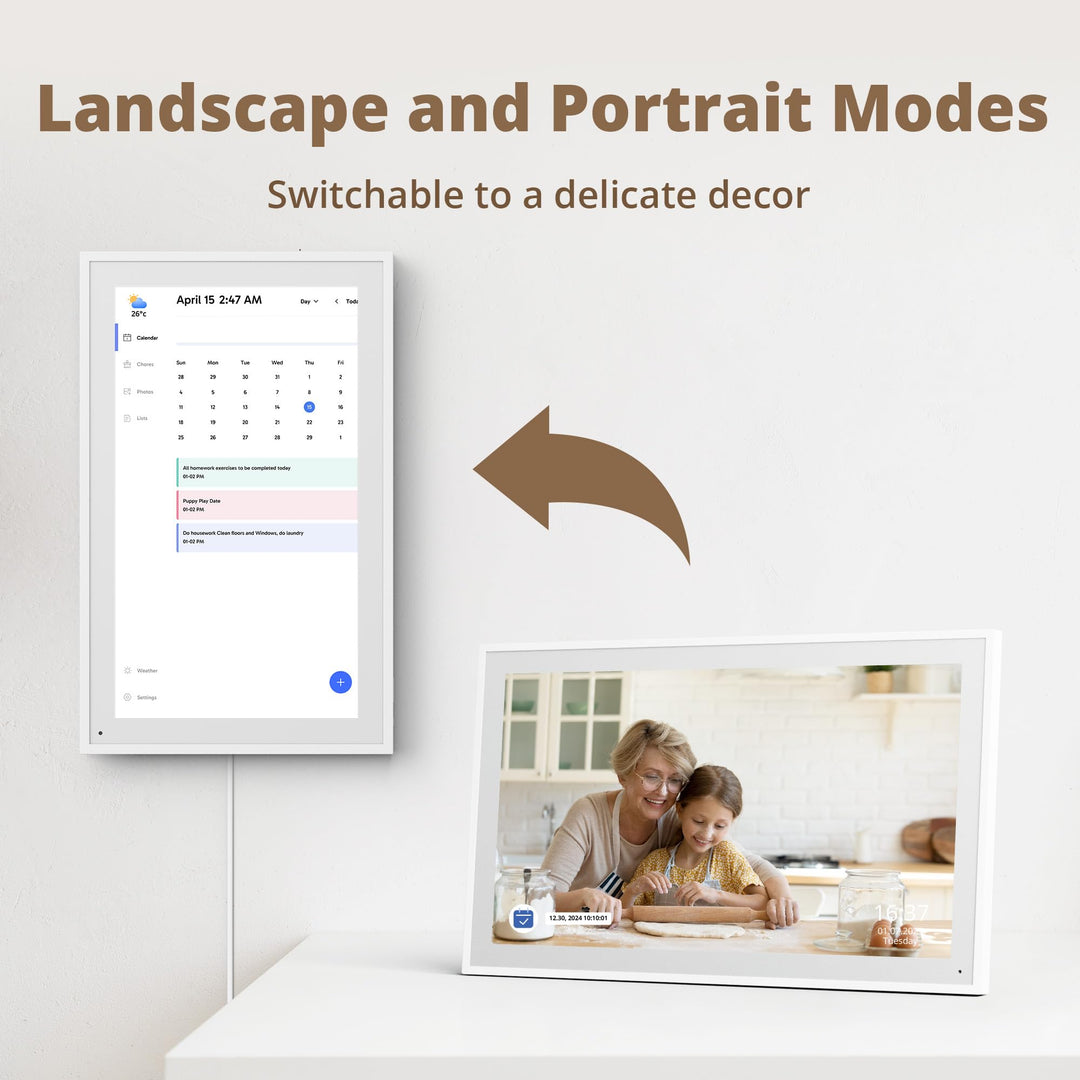 Digitaler Wandkalender 15,6 Zoll Touchscreen Familienplaner 32GB - Bild 4