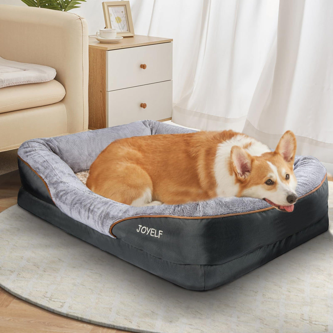 Orthopädisches Hundebett Memory-Schaum mit Rand 80x56cm für kleine bis mittelgrosse Hunde - Bild 8