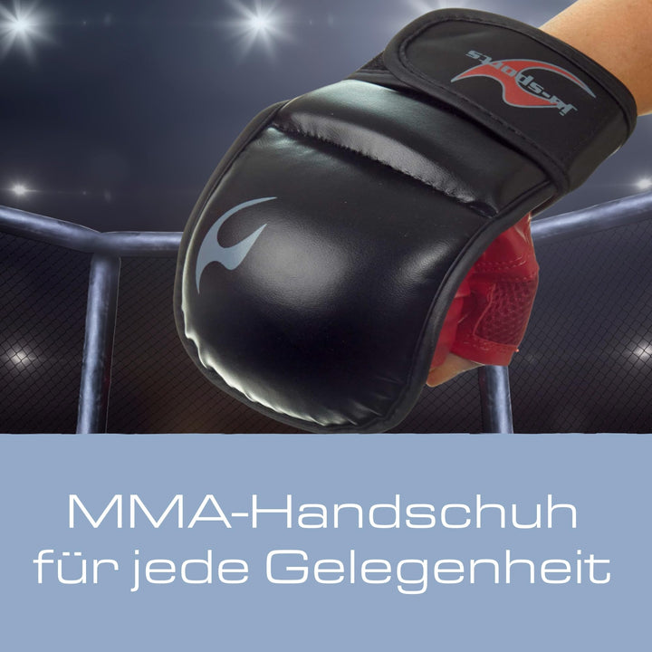 MMA Handschuhe Sparring Kunstleder Grösse L mit Daumenschutz - Bild 2