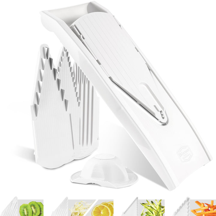 Gemüsehobel-Set mit 4 Einsätzen für Scheiben Streifen Würfel