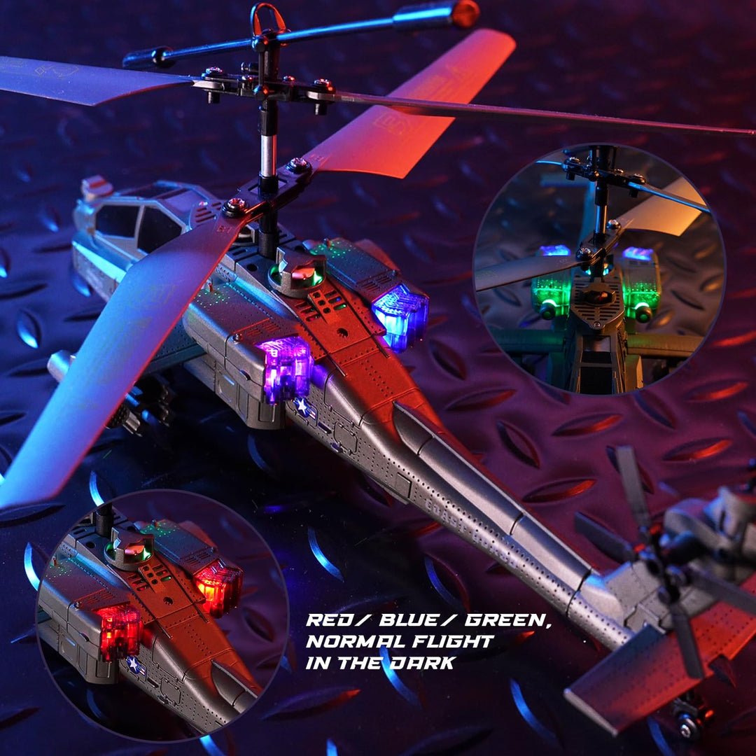 RC Hubschrauber 2.4GHz Military-Design mit 2 Akkus ab 8 Jahre - Bild 4