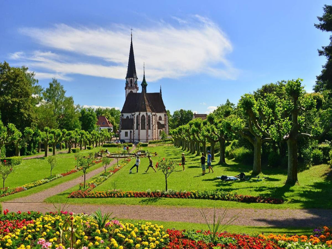 Puzzle Stadtgarten mit Kirche St. Bonifatius 1000 oder 2000 Teile - Bild 2