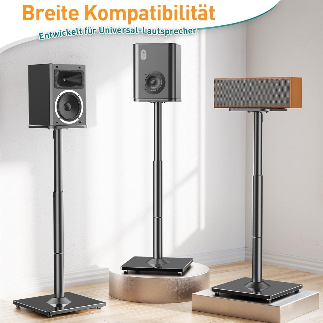 Lautsprecherständer höhenverstellbar 72–95 cm Stahl bis 10 kg - Bild 2