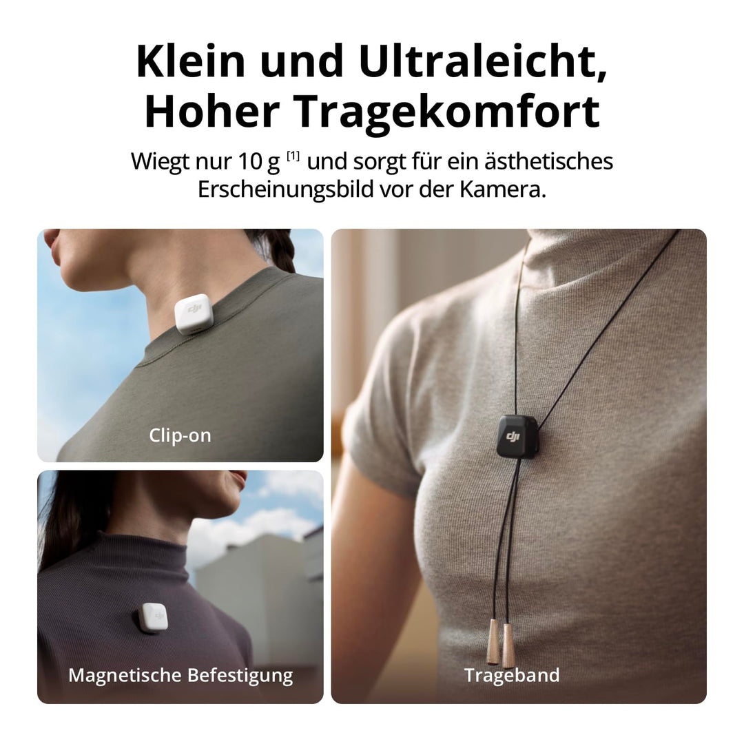 Drahtloses Lavalier-Mikrofon 2 Sender + Handy-Empfänger 300 m USB-C - Bild 3