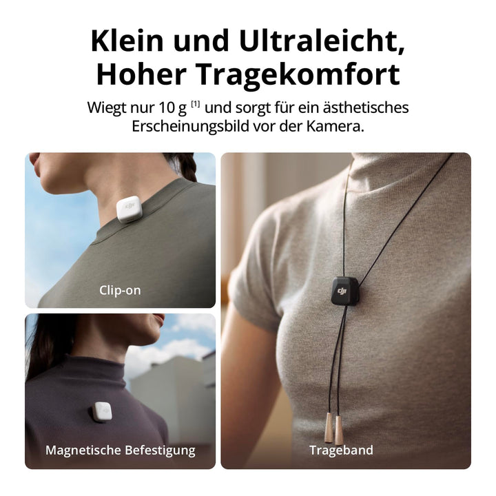 Drahtloses Lavalier-Mikrofon 2 Sender + Handy-Empfänger 300 m USB-C - Bild 3