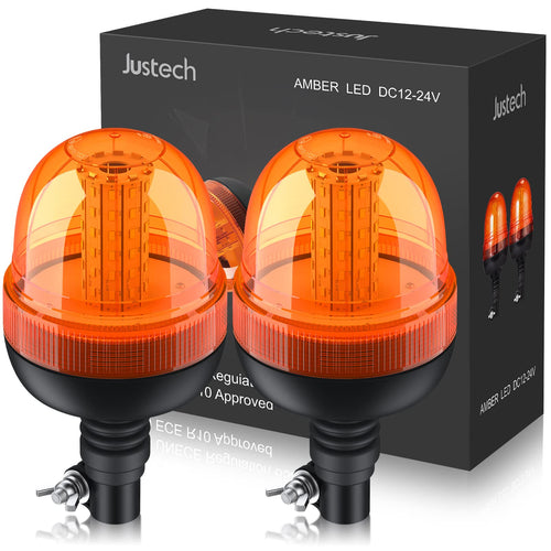 Rundumleuchte LED Amber 60 LEDs 12V/24V 3 Blitzmodi IP56