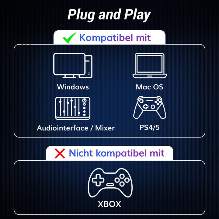 Dynamisches Podcast-Mikrofon XLR/USB mit Arm Nierencharakteristik - Bild 7