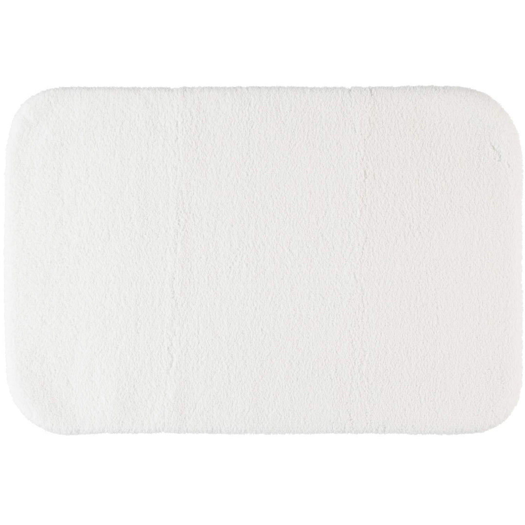 Badteppich Velours 20mm Flor rutschfest fussbodenheizungsgeeignet Weiss