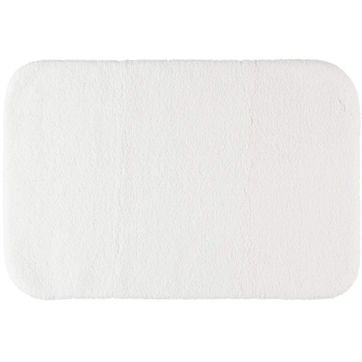 Badteppich Velours 20mm Flor rutschfest fussbodenheizungsgeeignet Weiss