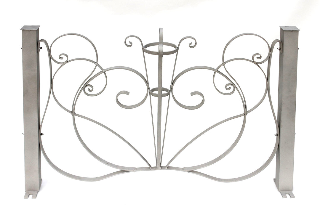 Gartenzaun-Element Aluminium 102x72 cm Alu-Natur Dekorzaun - Bild 3