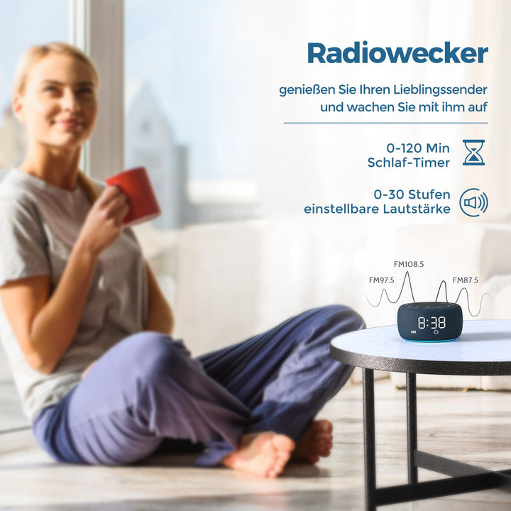 Radiowecker mit UKW-Radio, 7-Farben-Nachtlicht und HiFi-Lautsprecher - Bild 3