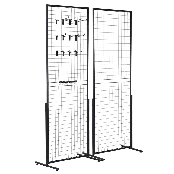 Gitter-Wandpaneel Set faltbar 2er-Set mit Haken fuer Messen und Retail - Bild 9