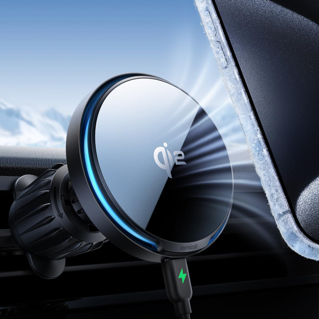 Auto-Handyhalterung Qi2 mit 15W Schnellladung Lüftungshalter