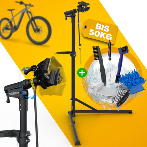 Fahrrad Montageständer Stahl/Alu faltbar bis 50 kg für E-Bike