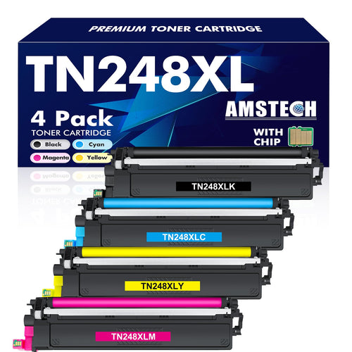 Toner 4er-Set XL kompatibel mit TN-248XL CMYK mit Chip